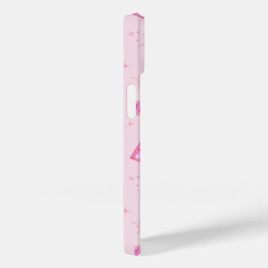 ピンクのコケットY2Kキッチュリボンシューズパターン Case-Mate iPhoneケース (裏面 / 右)