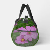 ピンクのコスモスの花の自然 ダッフルバッグ (右)
