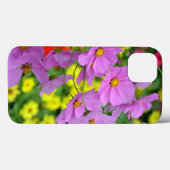 ピンクのコスモスの花プリントのipadケース Case-Mate iPhoneケース (裏面 (横))