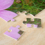 ピンクのコスモスの花ワイルドフラワー ジグソーパズル (側面)