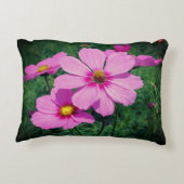 ピンクのコスモスの花 アクセントクッション (裏面)