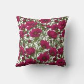 ピンクのコスモスの花 クッション (裏面)