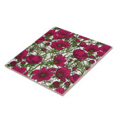 ピンクのコスモスの花 タイル (側面)