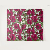 ピンクのコスモスの花 タペストリー (正面(横))