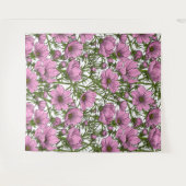 ピンクのコスモスの花 タペストリー (正面(横))