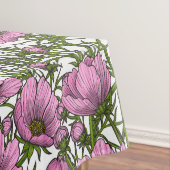 ピンクのコスモスの花 テーブルクロス (インサイチュ)