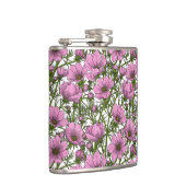 ピンクのコスモスの花 フラスク (右)