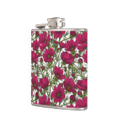 ピンクのコスモスの花 フラスク (左)