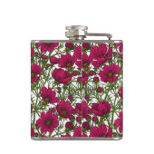 ピンクのコスモスの花 フラスク (裏面)