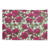 ピンクのコスモスの花 枕カバー (裏面)