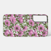 ピンクのコスモスの花 SAMSUNG GALAXYケース (裏面横)