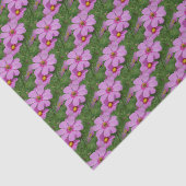 ピンクのコスモス花自然パターンの切り離し 薄葉紙 (詳細)