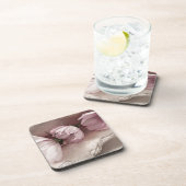 ピンクのコスモス3つ コースター (右側)