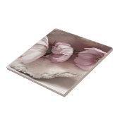 ピンクのコスモス3つ タイル (側面)