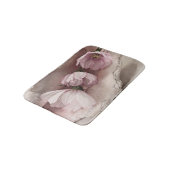 ピンクのコスモス3つ バスマット (アングル)