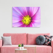 ピンクのコスモス キャンバスプリント (インサイチュ (リビング))