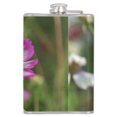 ピンクのコスモス、コテージガーデンロザリンド フラスク (裏面)