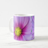 ピンクのコスモス コーヒーマグカップ (正面左)