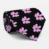ピンクのコスモス ネクタイ (ロール)