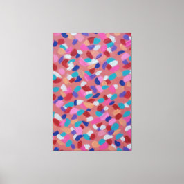ピンクのコットンキャンディ キャンバスプリント