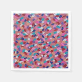 ピンクのコットンキャンディ スタンダードカクテルナプキン