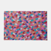 ピンクのコットンキャンディ ドアマット (正面)