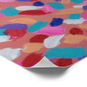 ピンクのコットンキャンディ ポスター (角)