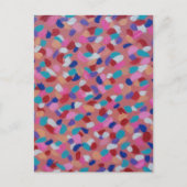 ピンクのコットンキャンディ ポストカード (正面)