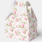 ピンクのコテージバラとボウコケット |ありがとうございます フェイバーボックス (裏面)