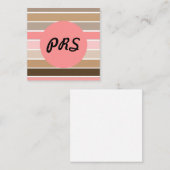 ピンクのコンチシーシェル ノートカード (正面/裏面)