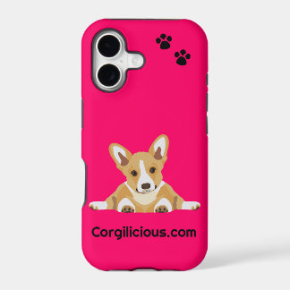 ピンクのコーギーの子犬のiPhone 5の場合