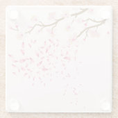 ピンクのコースター ガラスコースター (裏面)