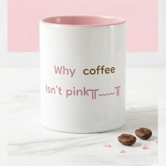 ピンクのコーヒーマグ マグカップ