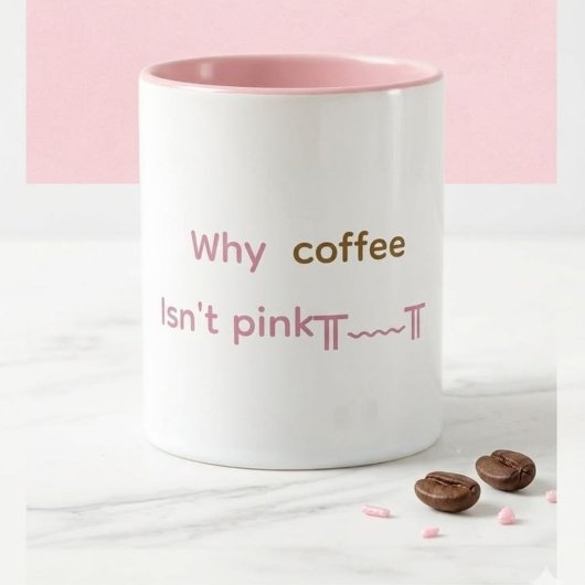 ピンクのコーヒーマグ マグカップ