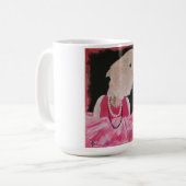 ピンクのコーヒー・マグでかわいらしいElla コーヒーマグカップ (正面左)