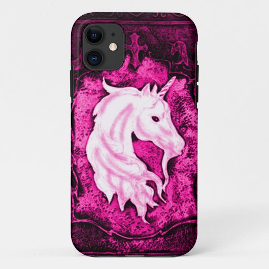 ピンクのゴシック様式ユニコーン Case-Mate iPhoneケース (裏面)