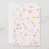 ピンクのゴムあひる おむつパーティー テンプレート (裏面)