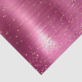 ピンクのゴージャスな金色スパンコール飾り ベビーシャワー 薄葉紙 (詳細)