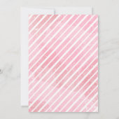 ピンクのゴーストキッズ ハロウィン誕生日パーティー 招待状 (裏面)