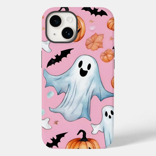 ピンクのゴーストパーティ Case-Mate iPhoneケース (裏面)