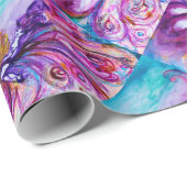 ピンクのゴールドのスパークルがかわいい花の妖精 ラッピングペーパー (ロールコーナー)