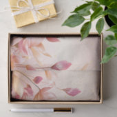 ピンクのゴールドリーフの花のティッシュペーパー 薄葉紙 (ギフト)