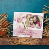 ピンクのサイム結婚ビジウム蘭の写真プラーク フォトプラーク (側面)