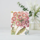 ピンクのサクラソウ ポストカード (スタンド正面)