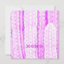 ピンクのサグアロ カクタス XOXO フォトアート 楽しい カード
