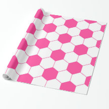 ピンクのサッカーのフットボールの球パターン