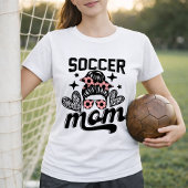ピンクのサッカー・ママ・コケット・リボン Tシャツ