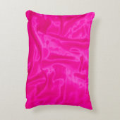 ピンクのサテン – 長方形アクセント枕 アクセントクッション (裏面(縦))