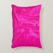 ピンクのサテン – 長方形アクセント枕 アクセントクッション (正面(垂直))