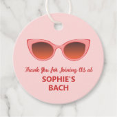 ピンクのサニー、キャットアイサングラス、フェミニンなサングラス フェイバータグ (正面)